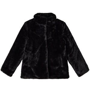 Banana Republic Women's Black Faux Fur Sweater